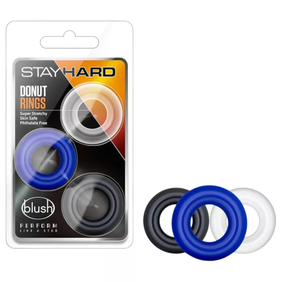 Stay Hard - Colorful 3-Piece Penis Ring Set
