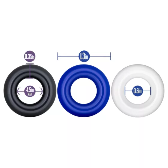 Stay Hard - Colorful 3-Piece Penis Ring Set