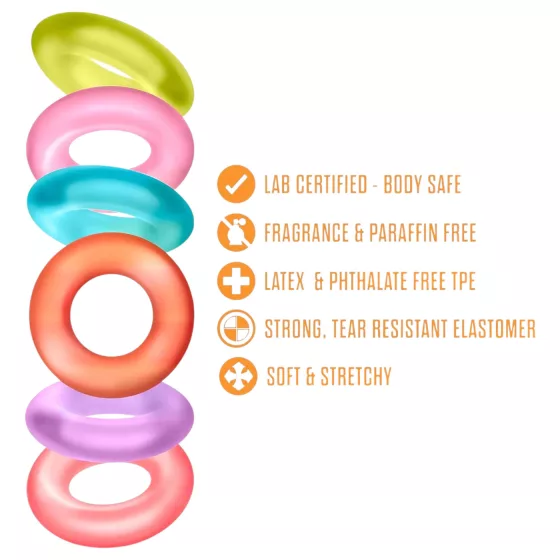 King of the Ring - Vibrant Penis Ring Set (6 pcs)
