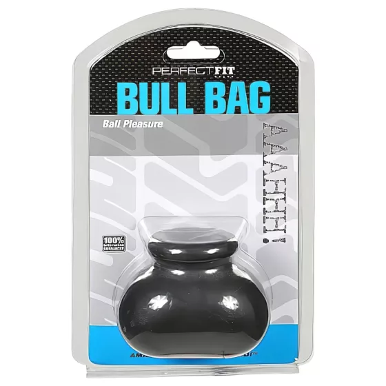Perfect Fit Bull Bag - Scrotum Sack and Stretcher (black)