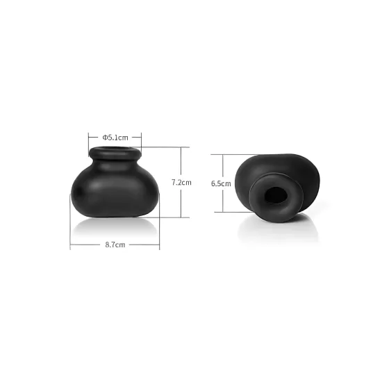 Perfect Fit Bull Bag - Scrotum Sack and Stretcher (black)