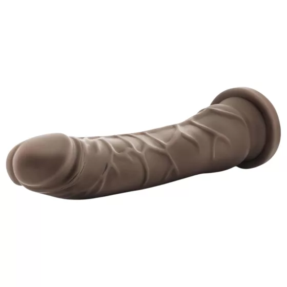 Dr. Skin 8.5 - lifelike dildo with suction cup (brown, 20.5 cm)