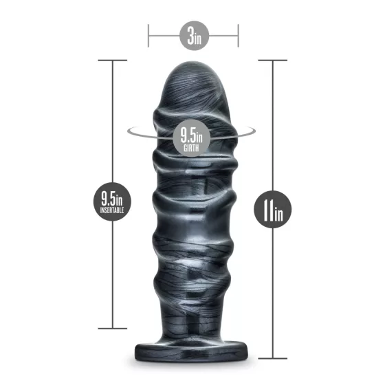 Blush Jet - XXL anal dildo (black)