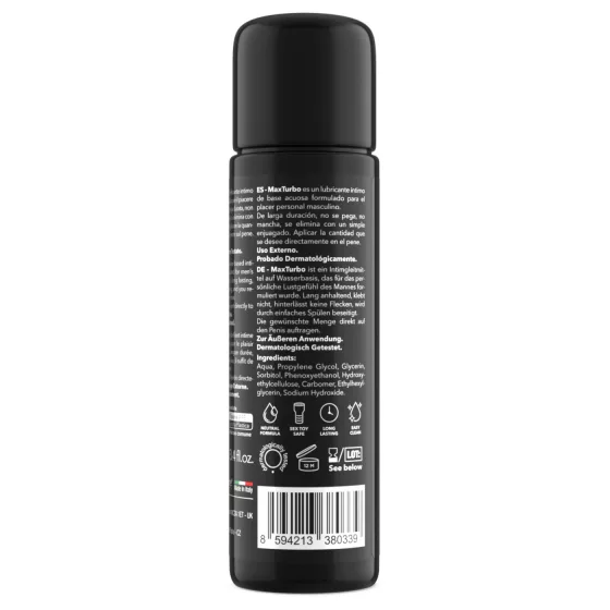 Intimateline MaxTurbo - water-based lubricant for men (100 ml)
