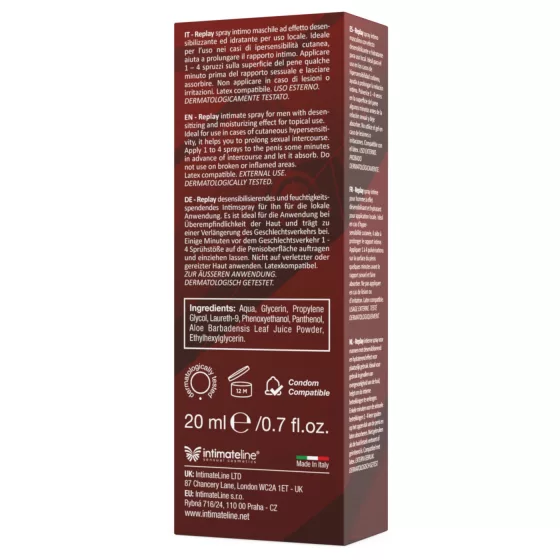 Intimateline Replay - delay spray for men (20 ml)