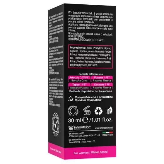 Intimateline Luxuria Vortex - warming stimulating gel for women (30 ml)