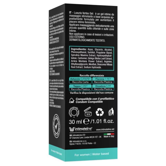 Intimateline Luxuria Vortex - cooling stimulating gel for women (30 ml)