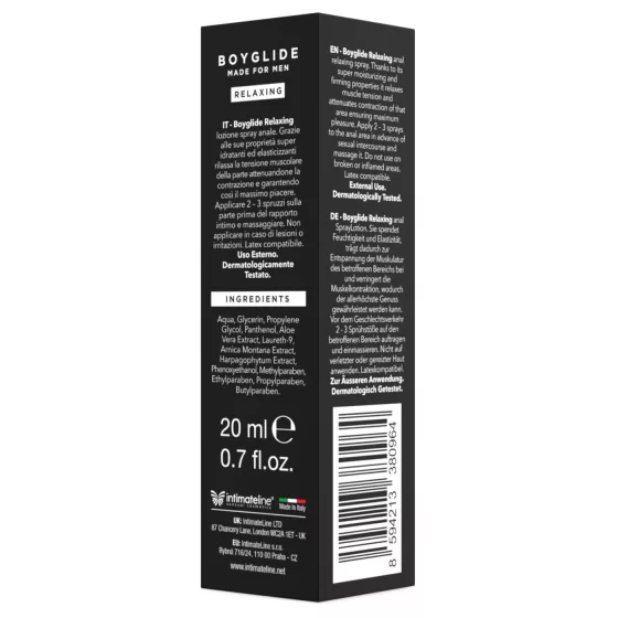 Intimateline Boyglide - anal relaxing spray for men (20 ml)