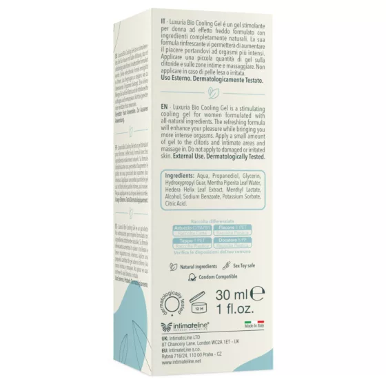 Intimateline Luxuria BIO - cooling stimulating gel for women (30 ml)