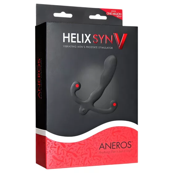 Aneros Helix Syn V - rechargeable prostate vibrator (black) - 12.7 cm
