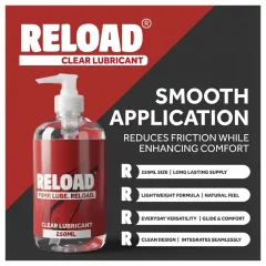   Reload - clear water-based lubricant in a pump bottle (250 ml)