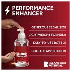   Reload - clear water-based lubricant in a pump bottle (250 ml)