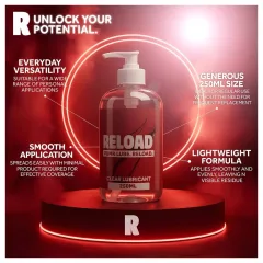   Reload - clear water-based lubricant in a pump bottle (250 ml)