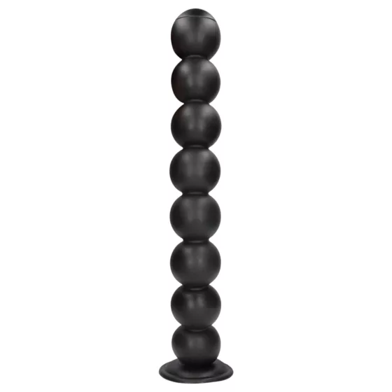 Ouch! Balls of Lust - giant anal bead chain (black) - 55 cm