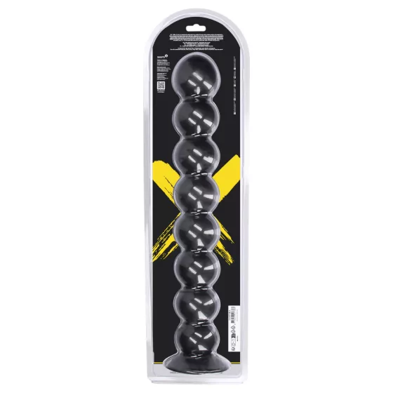 Ouch! Balls of Lust - giant anal bead chain (black) - 55 cm