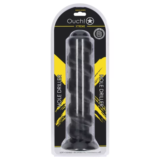 Ouch! Hole Driller - giant anal plug (black) - 31.5 cm