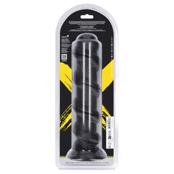 Ouch! Hole Driller - giant anal plug (black) - 31.5 cm