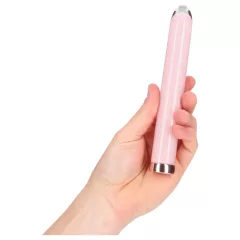 Loveline - straight glass vibrator (pink)