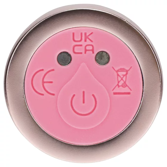 Loveline - straight glass vibrator (pink)