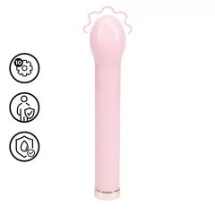 Loveline - glass vibrator with rounded head (pink)