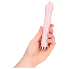 Loveline - glass vibrator with rounded head (pink)