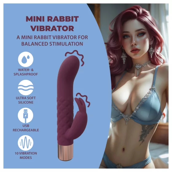 Loveline - mini rabbit vibrator (red)