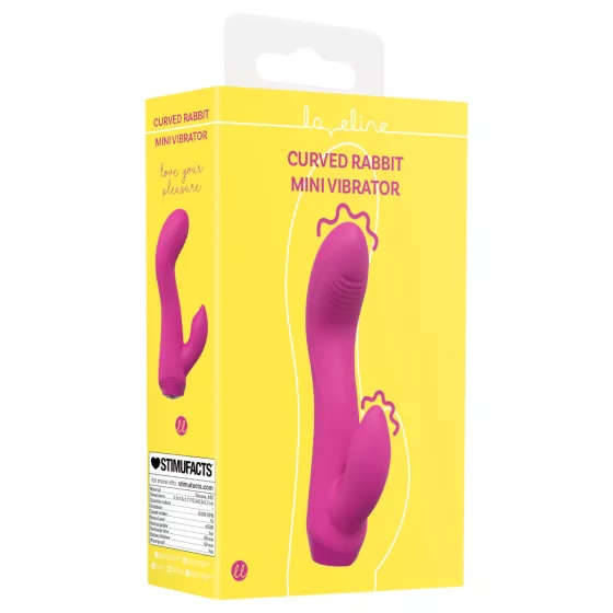Loveline - curved bunny mini vibrator (pink)
