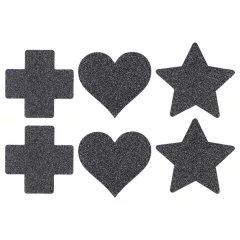 Le Désir Nipple Sticker Set - 3 Pairs (Black)