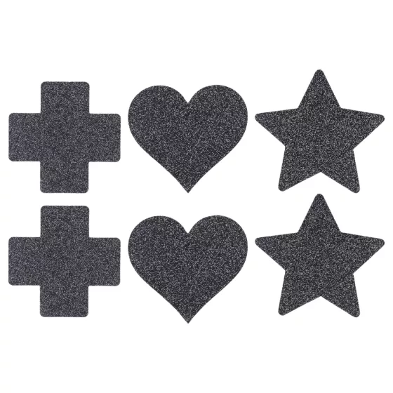 Le Désir Nipple Sticker Set - 3 Pairs (Black)