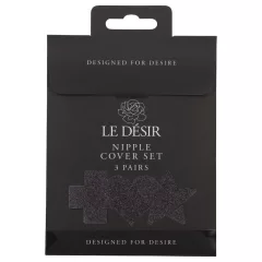 Le Désir Nipple Sticker Set - 3 Pairs (Black)