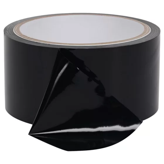 Ouch! - self-adhesive bondage tape (black) - 20 m
