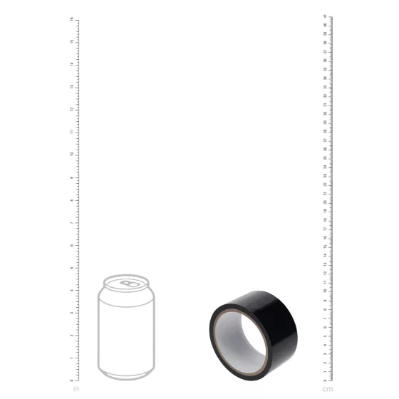 Ouch! - self-adhesive bondage tape (black) - 20 m