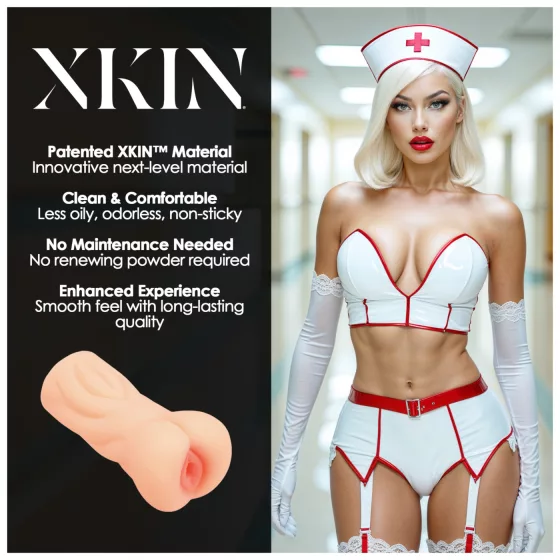 XKIN Tiffany Throatcheck - lifelike vagina masturbator (natural)