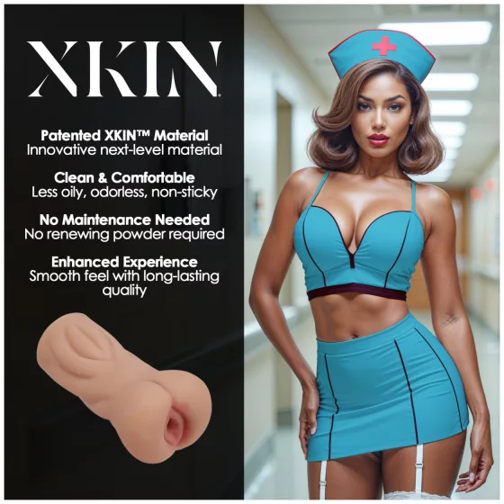XKIN Naughty Nurse Trixie - lifelike vagina masturbator (natural skin tone)
