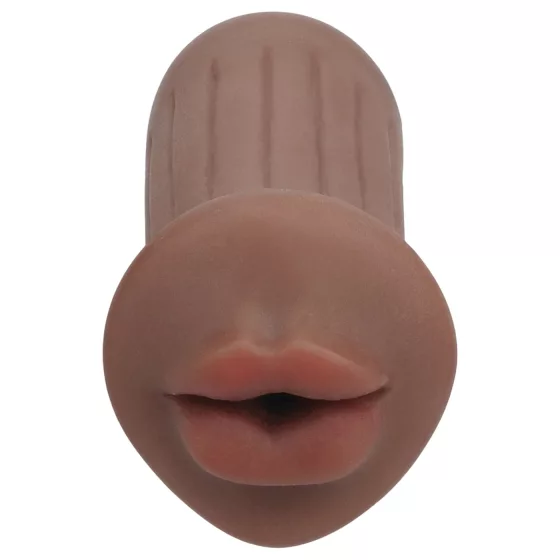 XKIN - artificial mouth masturbator - S (dark natural)