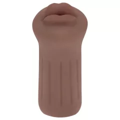 XKIN - artificial mouth masturbator - S (dark natural)