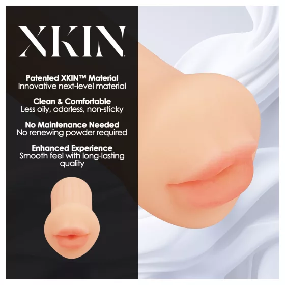 XKIN - lifelike artificial mouth masturbator - S (natural)