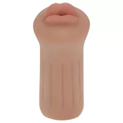 XKIN - artificial mouth masturbator - S (dark natural)