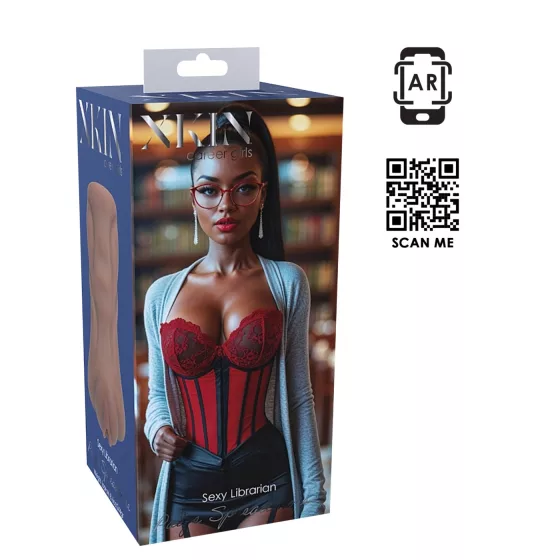 XKIN Librarian Paige - lifelike vagina masturbator (natural)