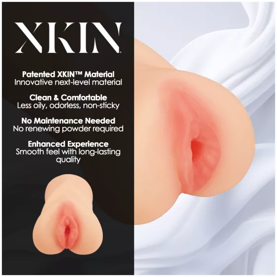 XKIN - lifelike vagina masturbator - M (flesh-coloured)
