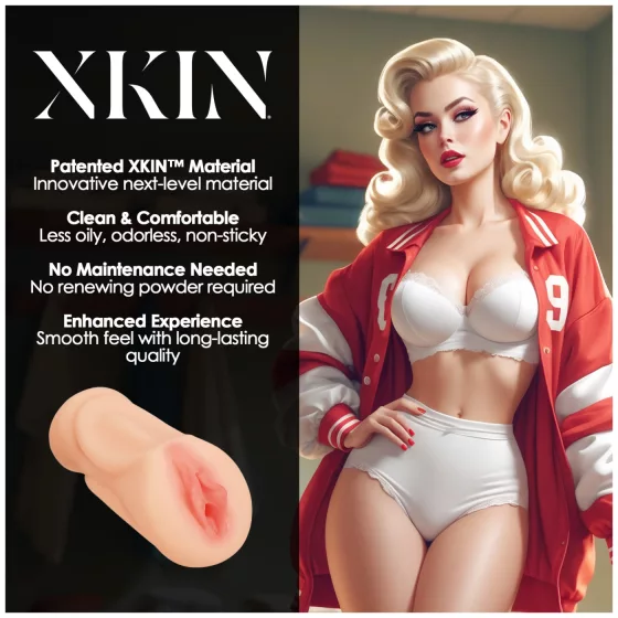 XKIN Lexi Lockerload - lifelike vagina masturbator (flesh‑coloured)
