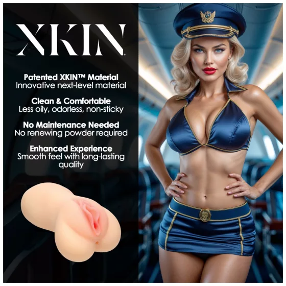 XKIN Lexi Cockpit - lifelike vagina masturbator (natural)