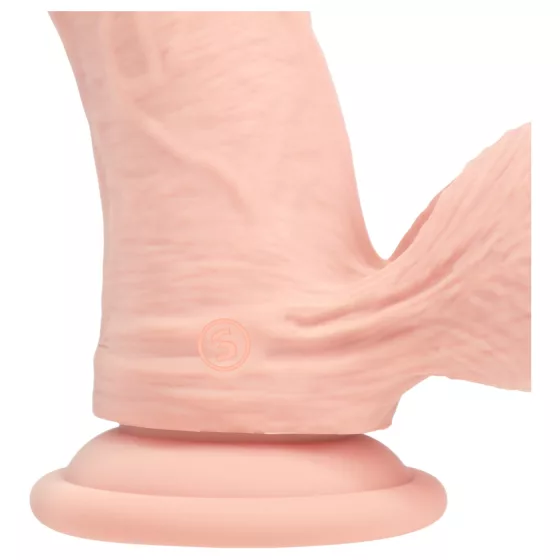 RealRock - dual-density realistic vibrator (flesh coloured) - 15 cm