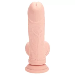   RealRock - dual-density realistic vibrator (flesh-coloured) - 18 cm