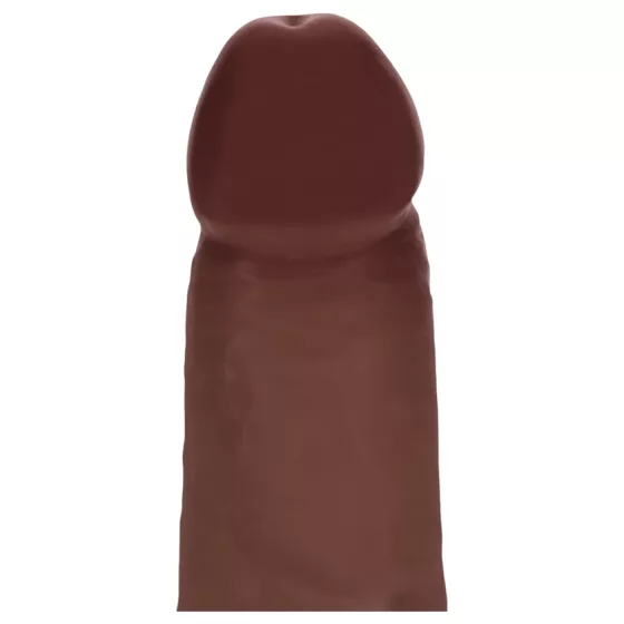 RealRock - double-density realistic dildo (brown) - 15.5 cm