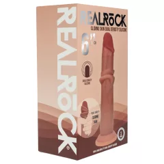 RealRock - dual-density realistic dildo (tanned) - 15.5 cm