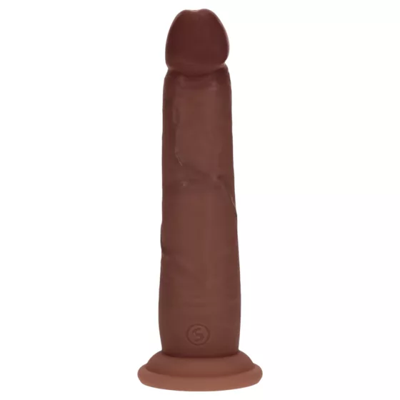 RealRock - double-density realistic dildo (brown) - 18.5 cm