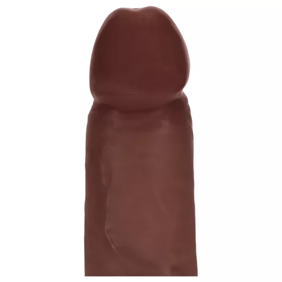 RealRock - double-density realistic dildo (brown) - 18.5 cm