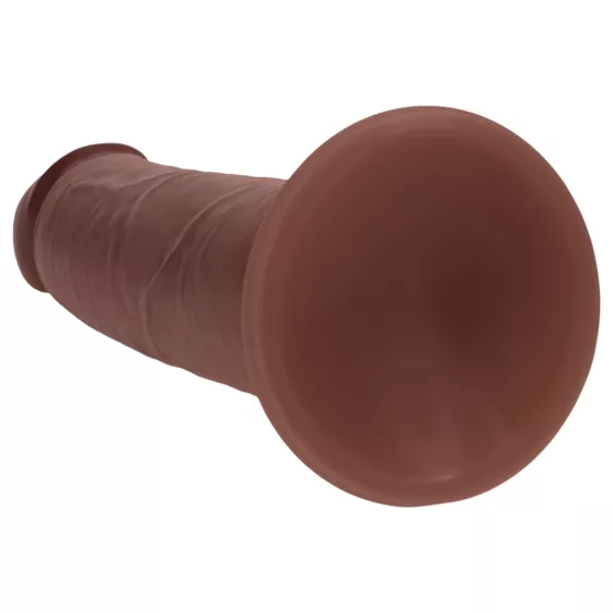RealRock - dual-density realistic dildo (brown) - 20.5 cm