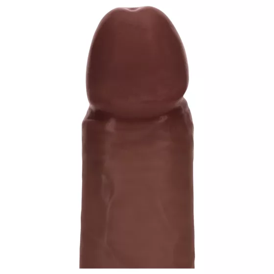 RealRock - dual-density realistic dildo (brown) - 20.5 cm